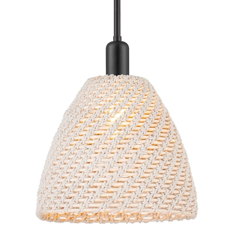 Innovations Lighting 716-1S-NBD-12-NAT Natural Ballston Dome 12" Wide - Matte Black