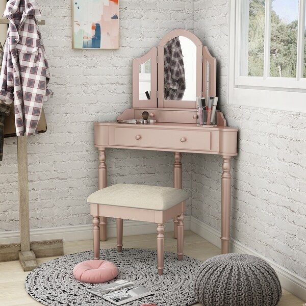 Corner vanity store