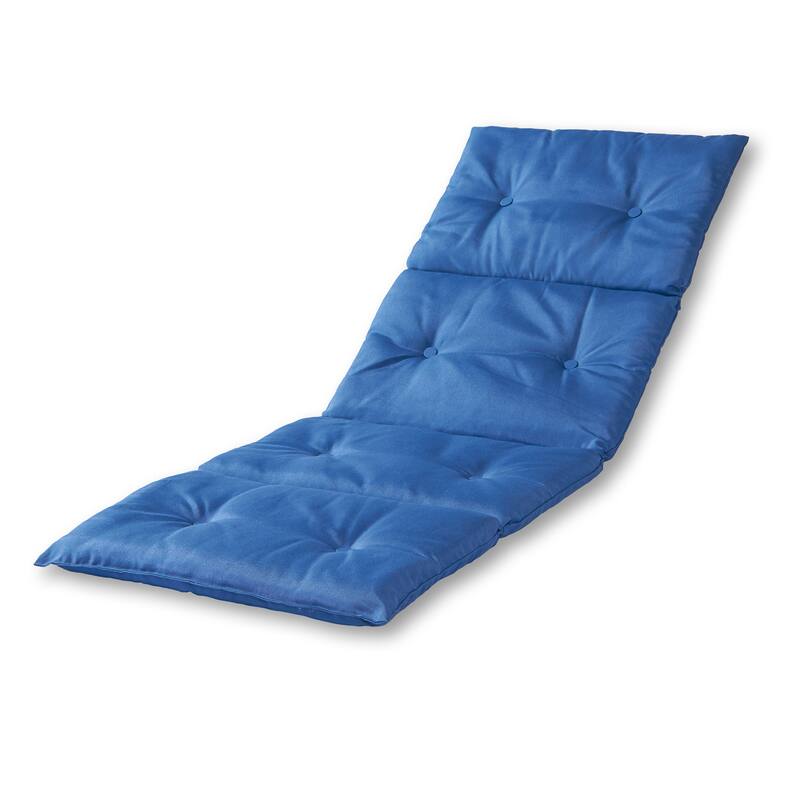 Greendale Home Fashions Outdoor Chaise Lounge Pad - Marine Blue