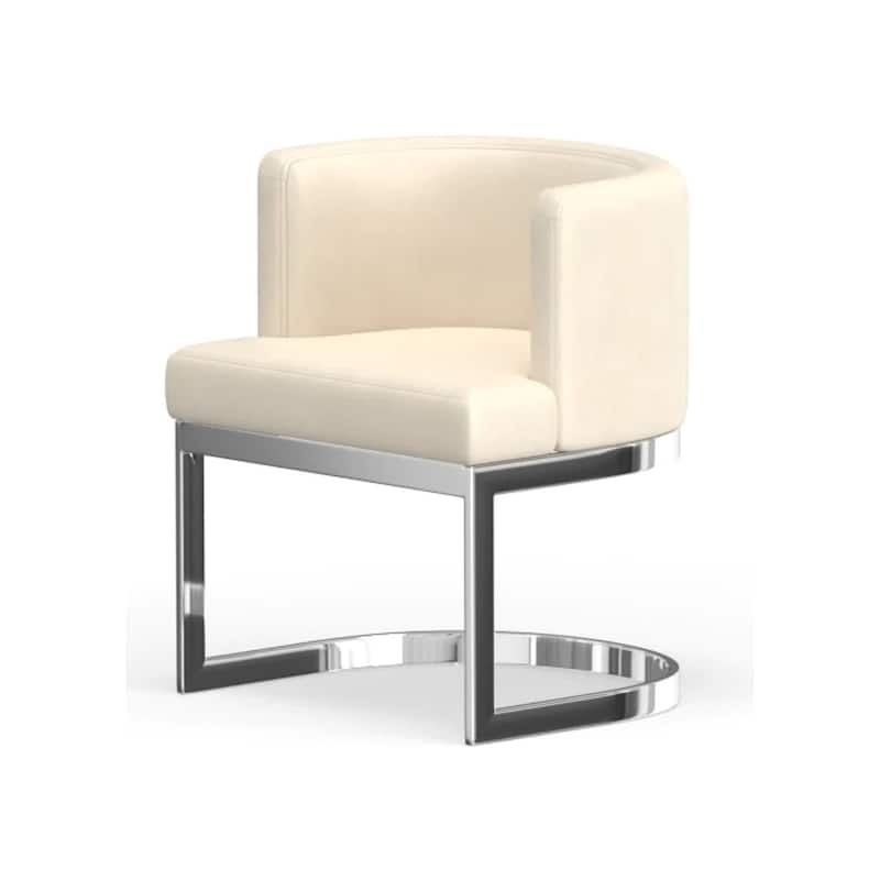 Wingback Dining chair - PU - White