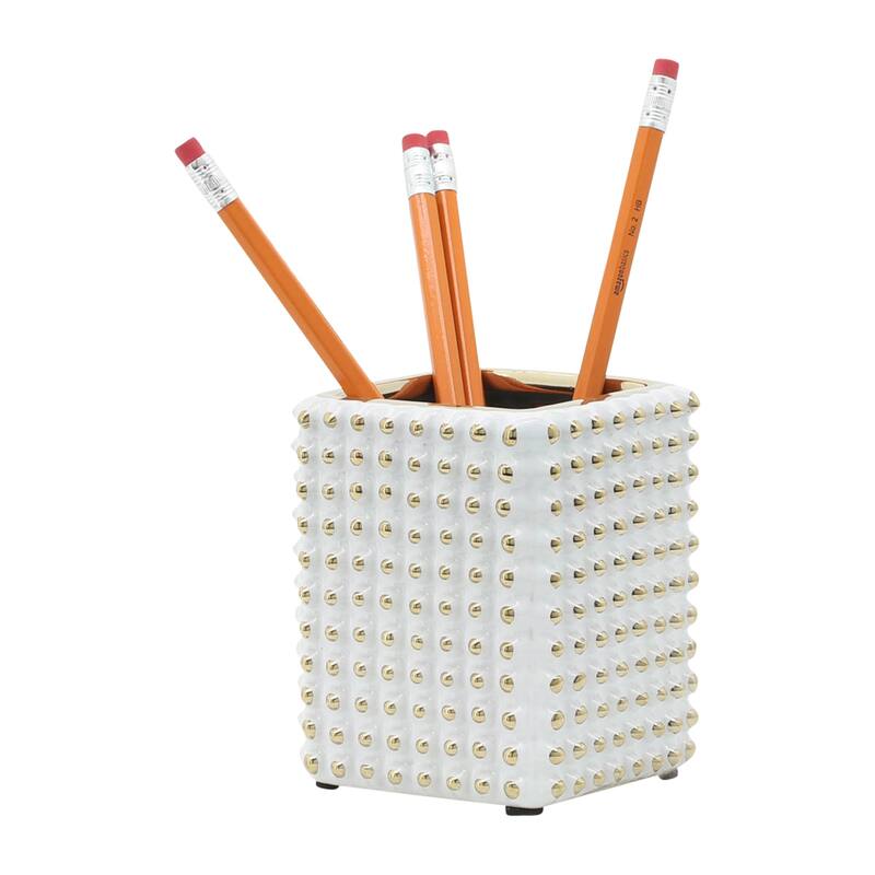 Sagebrook Home Ceramic Pen Holder