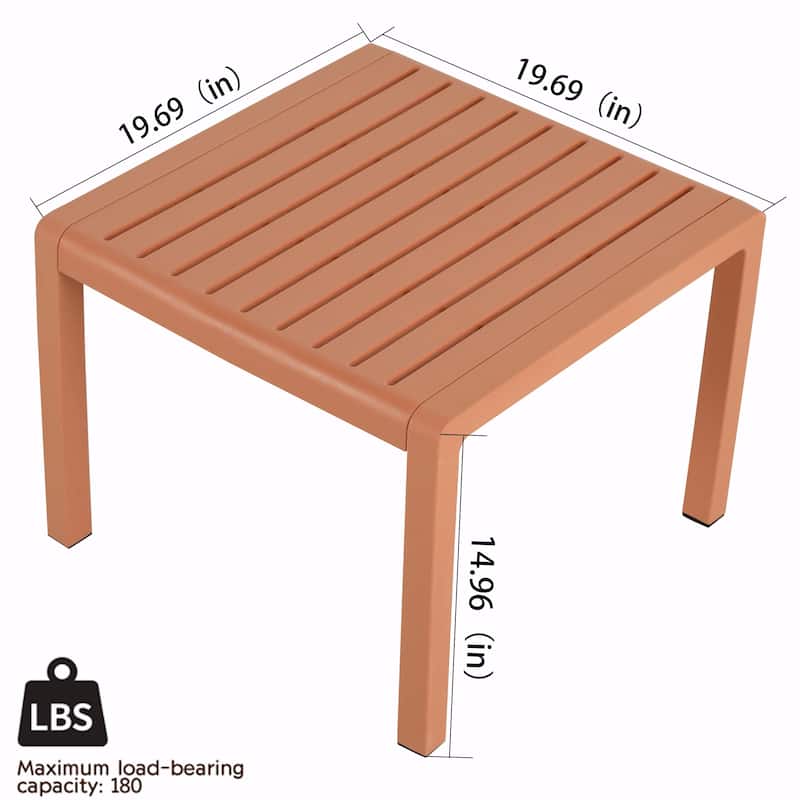 Commercial-Grade PP Chair Set with Coffee Table - No Assembly