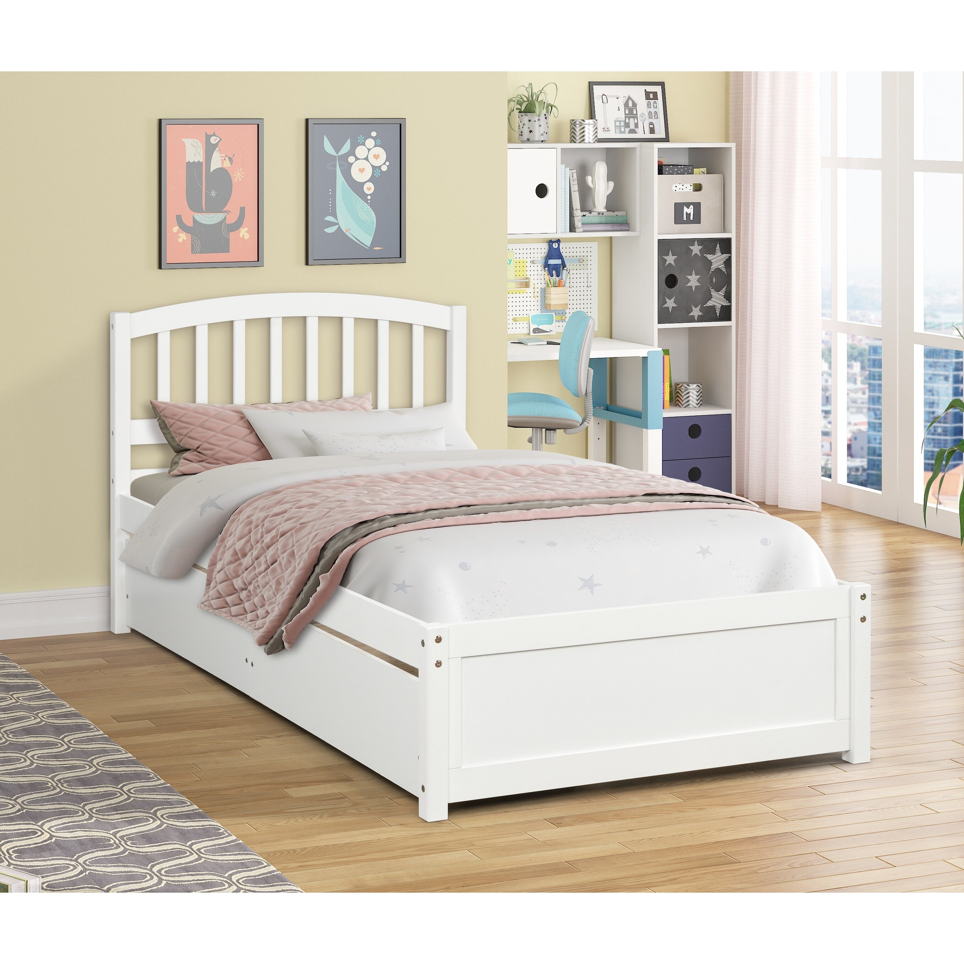 ベッドフレーム Single  bed plus  mattress and storage GZMR Twin Bed With 2 Drawers - Bed Bath & Beyond - 31841239