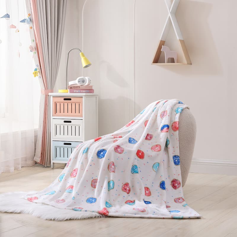 Poppy & Fritz Kids Novelty Plush Cozy Throw Blankets