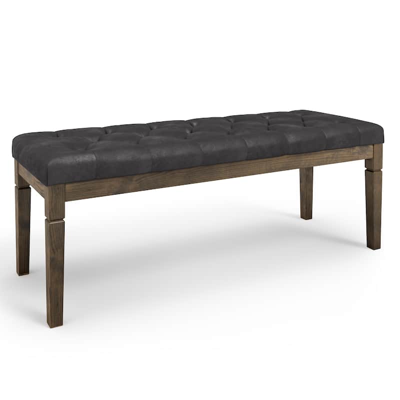 WYNDENHALL Hopewell 48 inch Wide Traditional Rectangle Ottoman Bench