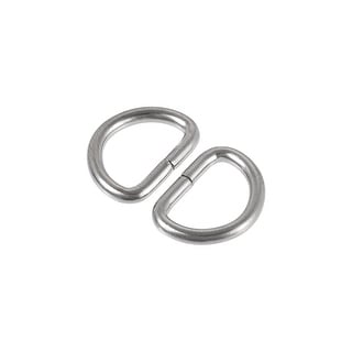 50pcs Metal D Ring 0.39