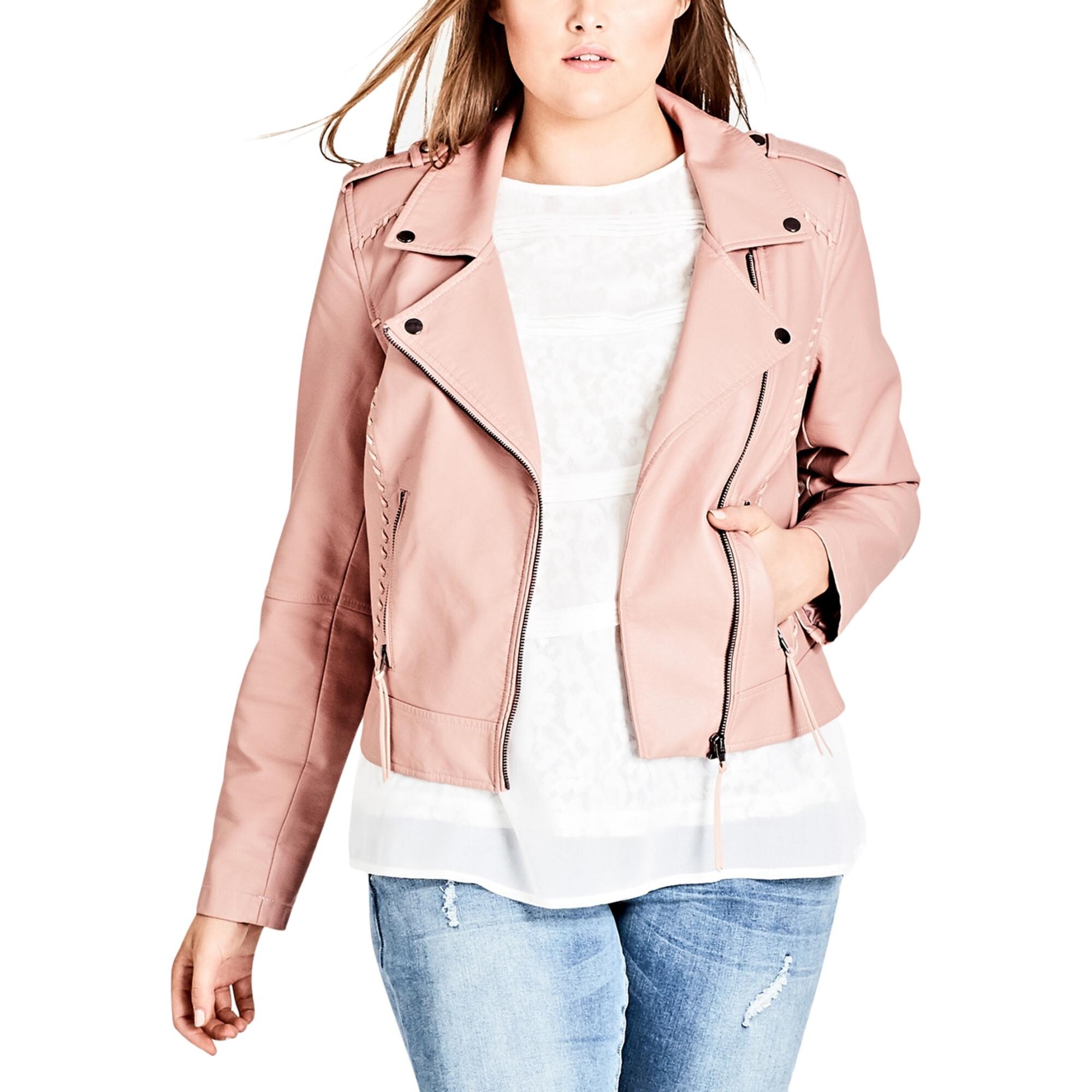 city chic faux leather jacket