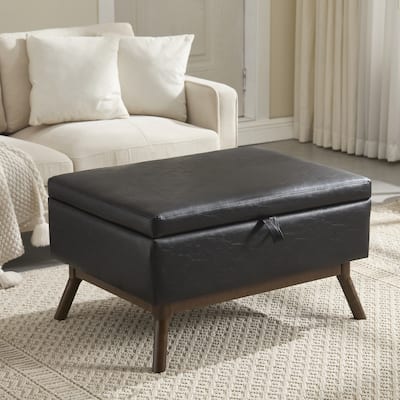 Versatile Mid-century Modern Storage Ottoman for Various Rooms