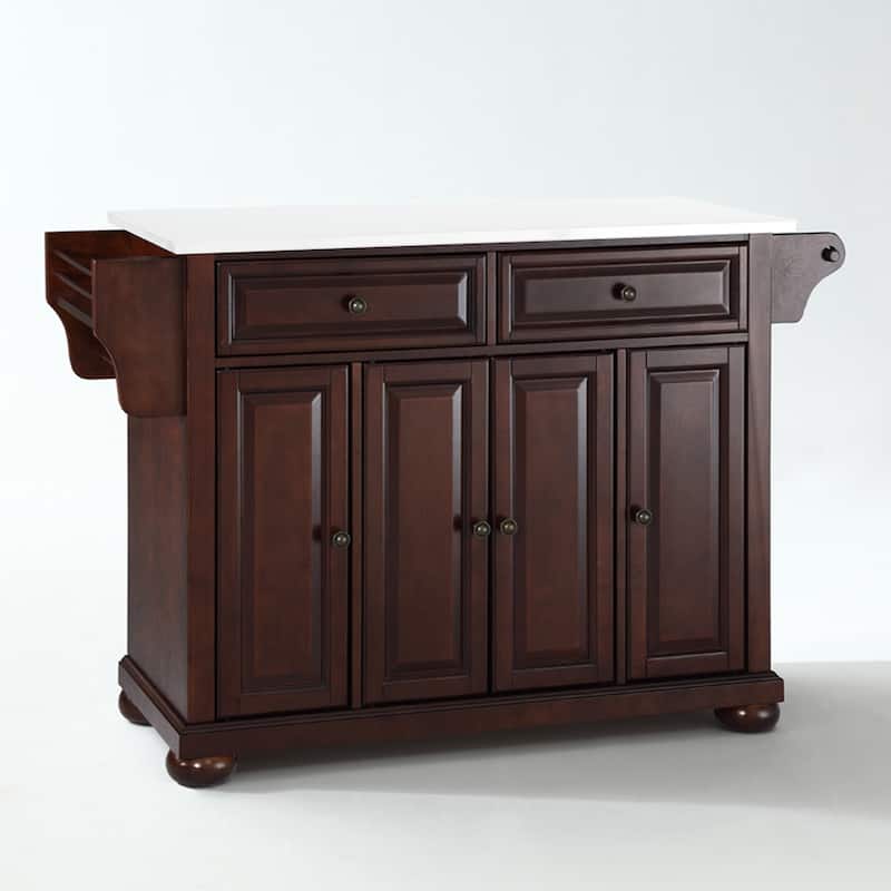 Crosley Alexandria Granite Top Full Size Kitchen Island/Cart - 52 "W x	18 "D x 34 "H