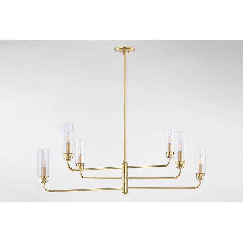 Hudson Valley Lighting 9306 Halifax 6 Light 48" Wide Chandelier