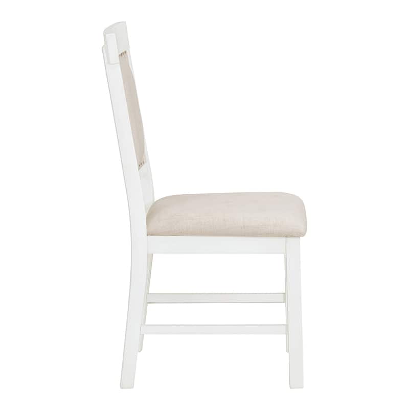 Extendable Table with a 16-inch Leaf and 4 Upholstered Chairs