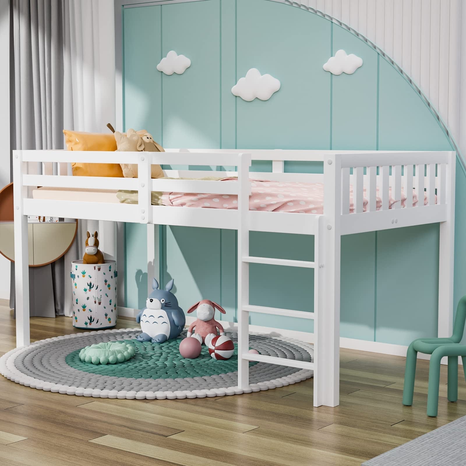 Loft bed for short ceiling sale