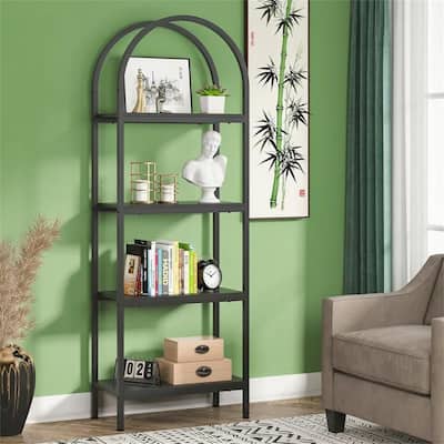 Industrial 4-Shelf Bookcase