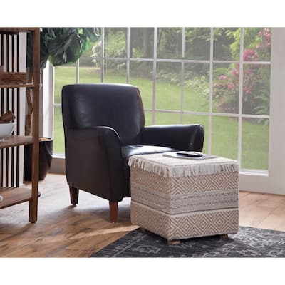 Mazatlan Square Upholstered Ottoman Stool