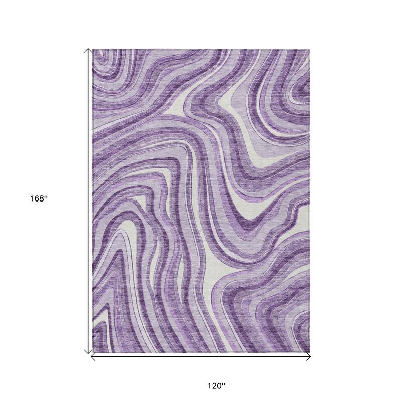 HomeRoots Abstract Transitional Rectangle Outdoor Rug