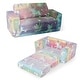 preview thumbnail 1 of 4, 2-in-1 Toddler Couch Foam Kids Convertible Sofa Toddler Couch Lounger Multi