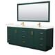 Option Green, Gold Trim, Giotto Quartz Top