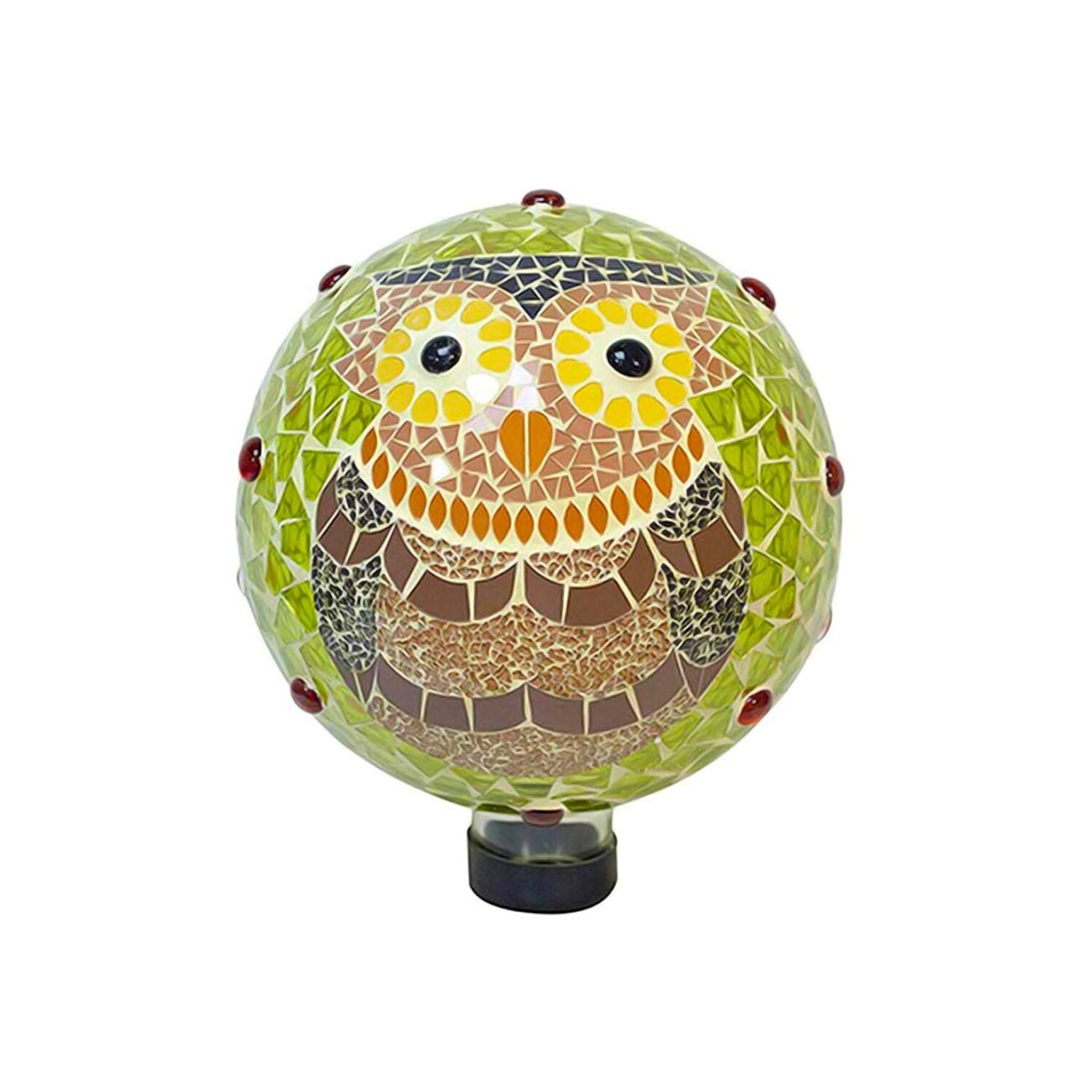 Shop Echo Valley Owl Glass Mosaic Gazing Ball Outdoor Garden Decoration Yard Decor 10 In On Sale Overstock 29145294
