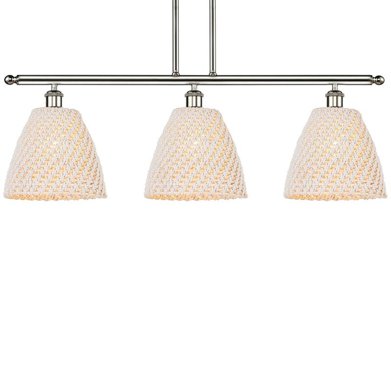 Innovations Lighting 516-3I-12-36 Bristol Natural Linear Bristol - Polished Nickel / Natural