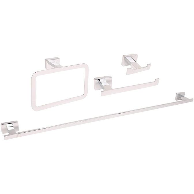Chicago 34 in. Towel Bar Bathroom Accessory Set - Nickel