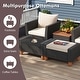 preview thumbnail 7 of 9, Costway 5 PCS Patio Furniture Set with Storage Table Ottomans Soft - See Details