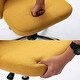 preview thumbnail 10 of 33, Home Office Chair Twill Fabric Ergonomic Desk Chair Computer Task Chair Vanity Chair