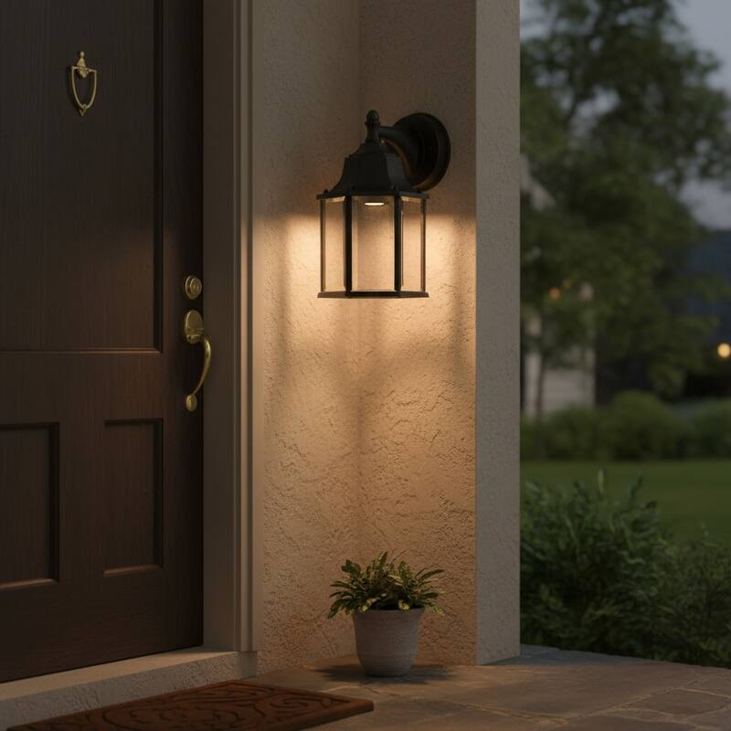 LED Light Outdoor Wall Lighting in Black