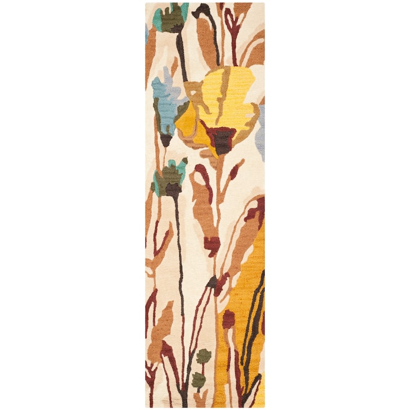 SAFAVIEH Handmade Jardin Aleka Country Floral Wool Rug