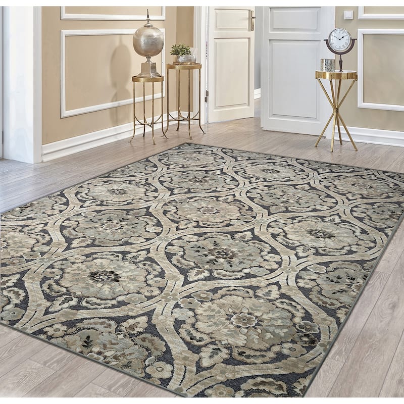 Couristan Cire Cherrington Floral High Low Area Rug