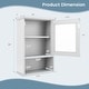 preview thumbnail 21 of 23, Bathroom Wall Mounted Adjustable Hanging Storage Medicine Cabinet - 14" x 7" x 20" (W x D x H)