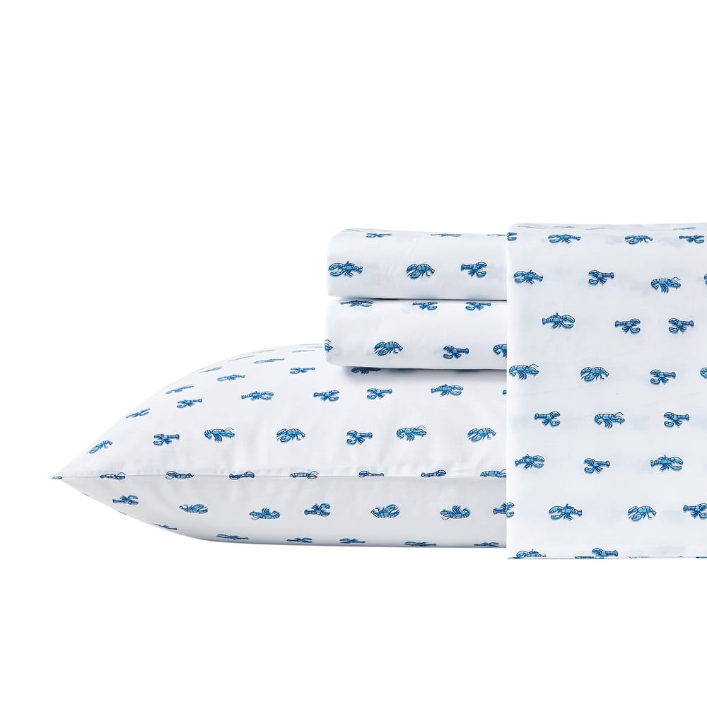 Nautica Cotton Percale Deep Pocket Bed Sheet Sets