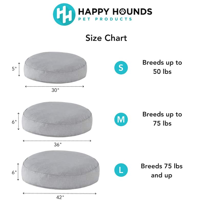 Gordie Round Indoor/Outdoor Pillow Dog Bed