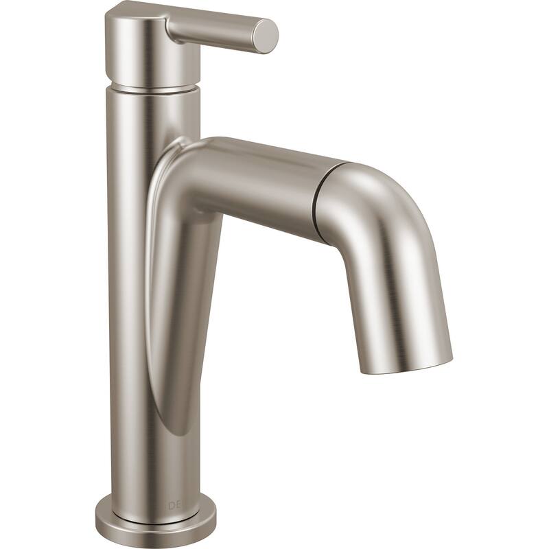 Delta 15849LF-PD Nicoli 1.2 GPM Single Hole Bathroom Faucet with Pull - Brilliance Stainless