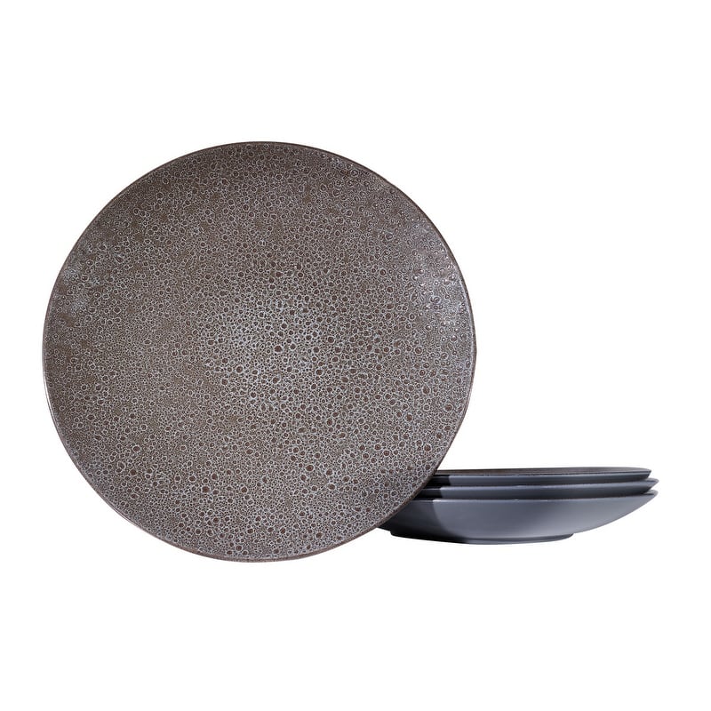 Red Vanilla Art Grey Coupe Service Platter