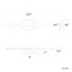 preview thumbnail 3 of 4, Modern Forms WS-46422 Ascot 22" Wide 3000K LED Vanity Light