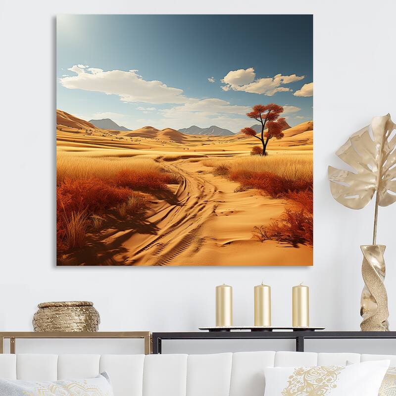 Designart "Nevada Native Spirit Plains " Native American Art Wall Art