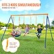 preview thumbnail 8 of 33, Swing Sets for Backyard, Toddler Swing Set Foldable Metal Stand, Easy to Assemble, Swingset Indoor/Outdoor