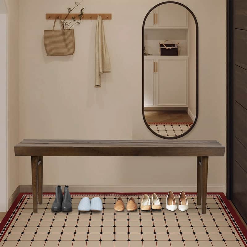 Baird Slatted Wooden Bench
