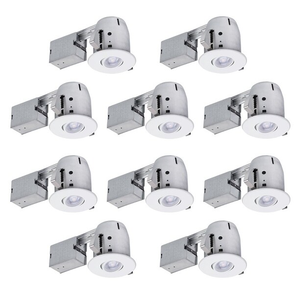 Globe Electric 90540 4" Recessed Lighting Kit Combo 10 Pack
