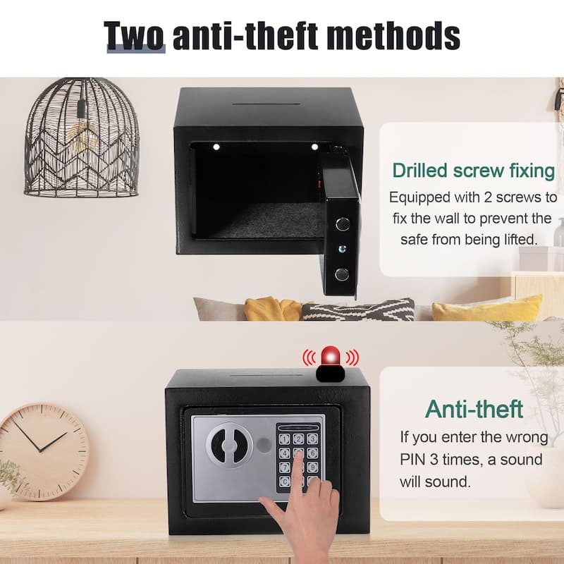 Fireproof Small Safe Box Digital Electronic Security Safe Box for Home