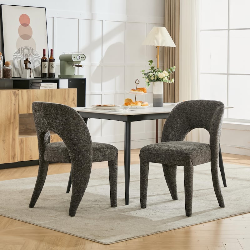 Modern Dining Chair Vanity Chair Side Chair Grey Office Chair Reception Chair Lounge Chair Reception Chair - Grey