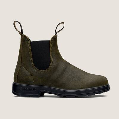 Blundstone Unisex Originals Suede Chelsea Boot Dark Olive 1615 Dark Olive