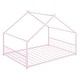 preview thumbnail 3 of 5, Full Size Metal House Bed, Pink
