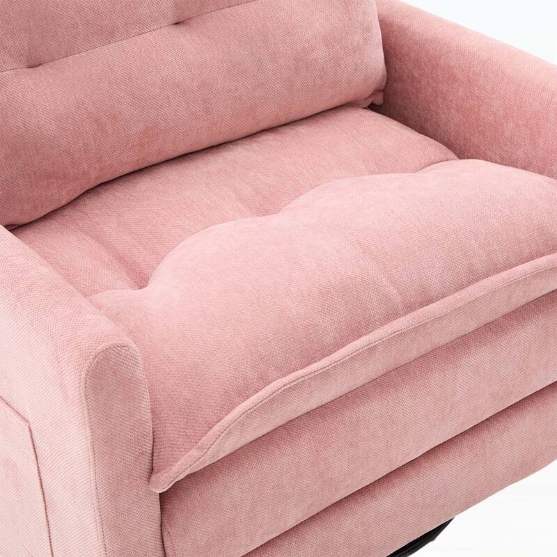 Swivel Barrel Chair - Mid Century Modern,Thick Padded,Metal Base