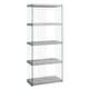 preview thumbnail 2 of 3, Grey Cement With Tempered Glass 60nch Bookcase - 24.0 In. L X 12.0 In. W X 58.75 In. H
