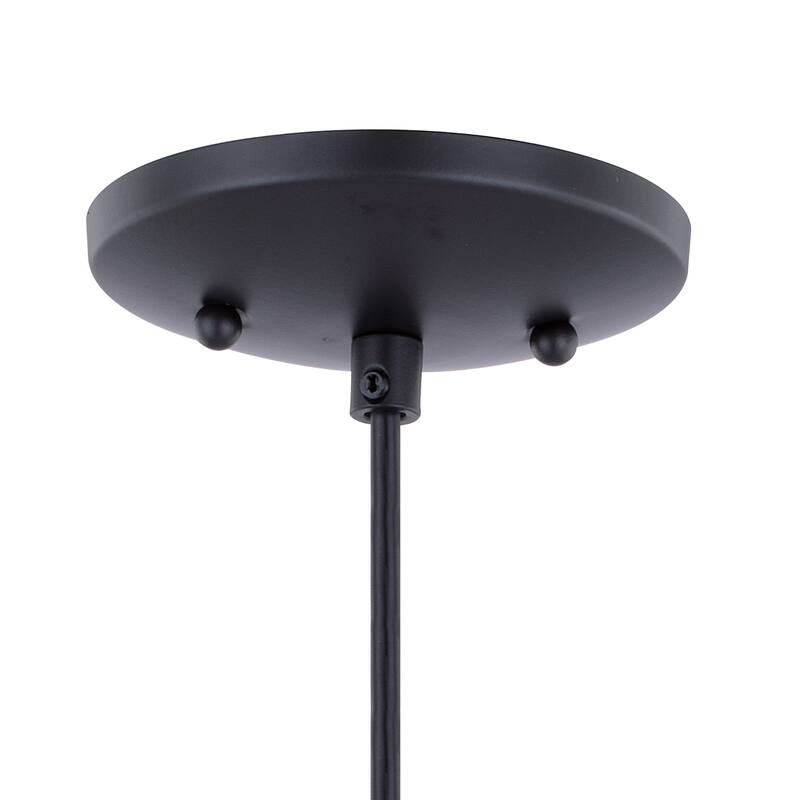 Milano Bronze Mini Pendant Ceiling Light Amber Fog Glass - 4.75-in W x 9.75-in H x 4.75-in D