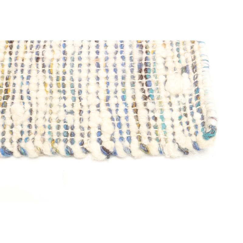 ECARPETGALLERY Braid weave Sienna Cream Wool Rug - 5'0 x 8'0