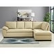 preview thumbnail 17 of 17, Abbyson Devonshire Top Grain Leather Tufted Sectional