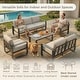 preview thumbnail 6 of 122, Spruce & Spring Outdoor Patio Furniture Set Aluminum Sofa Accent Chair