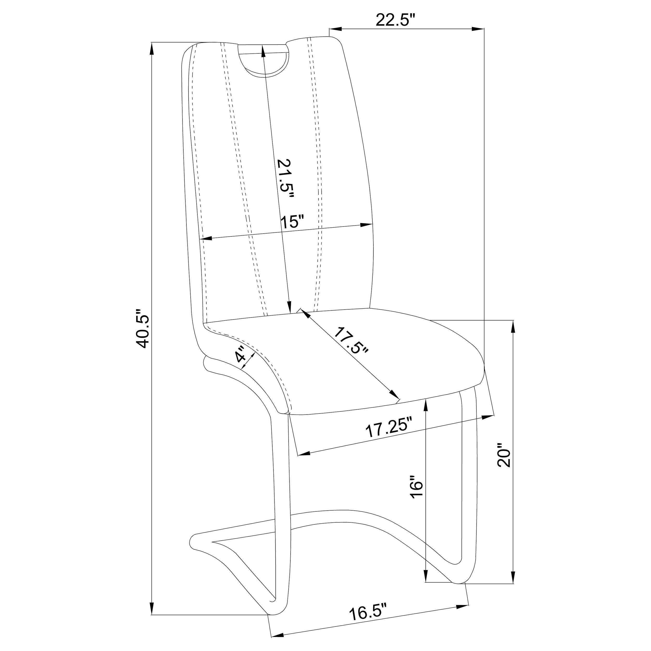 Brooklyn Grey and White Upholstered Side Chairs (Set of 4) - On Sale